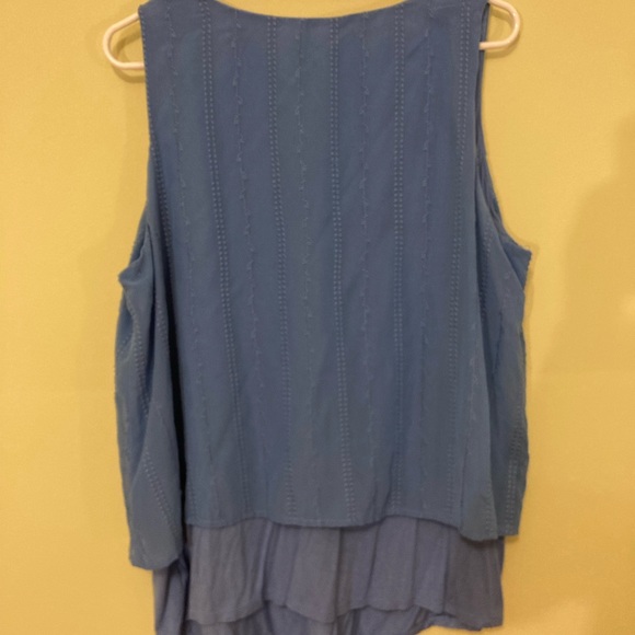 Women’s AB Studio Blue Top - Picture 2 of 3